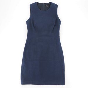 Theory Navy Blue Bodycon Sleeveless Mini Office Work Dress Size 0